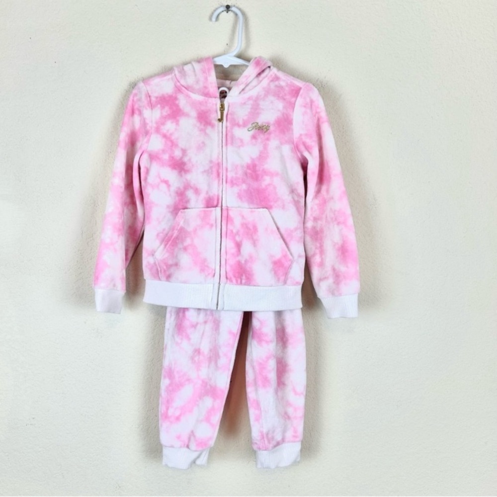 Juicy Couture Pink & White Tie-Dye Valore Tracksuit